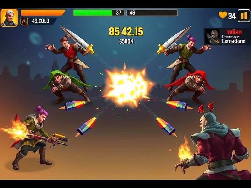 Explosive Masters gameplay screenshot showing strategic combat